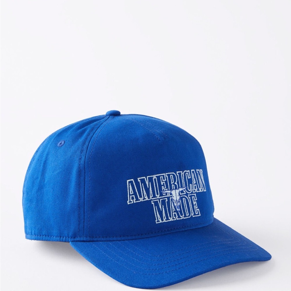 Blue Baseball Cap with American Made Logo